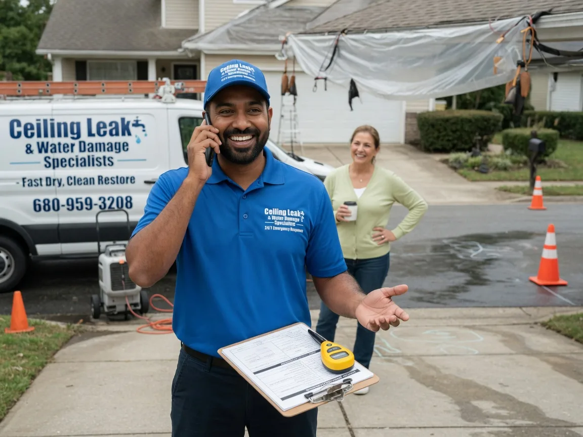 Ceiling Leak Cleanup Mauckport, IN FAQs